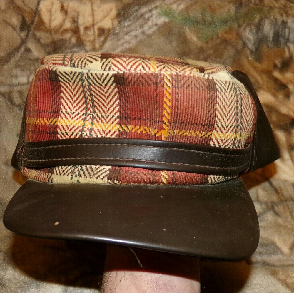 Vintage trucker farmer cold weather hat